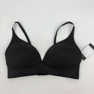New Sofia Intimates Longline Plunge Bra Large Black‎ SV10151 NWT